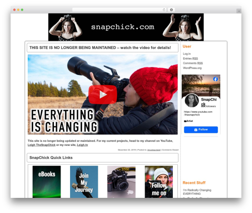 Constructor WordPress theme - snapchick.com