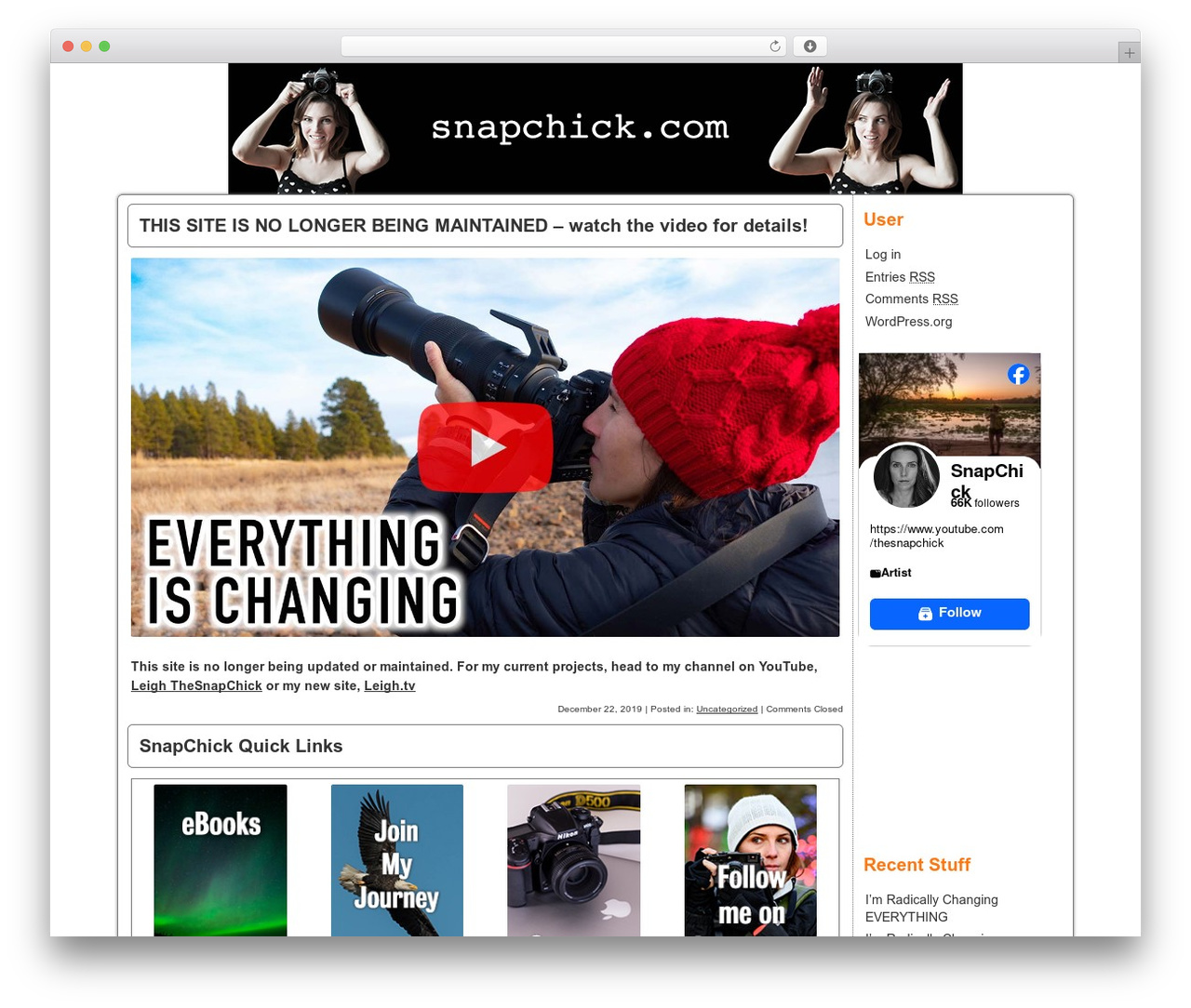 Constructor WordPress theme - snapchick.com