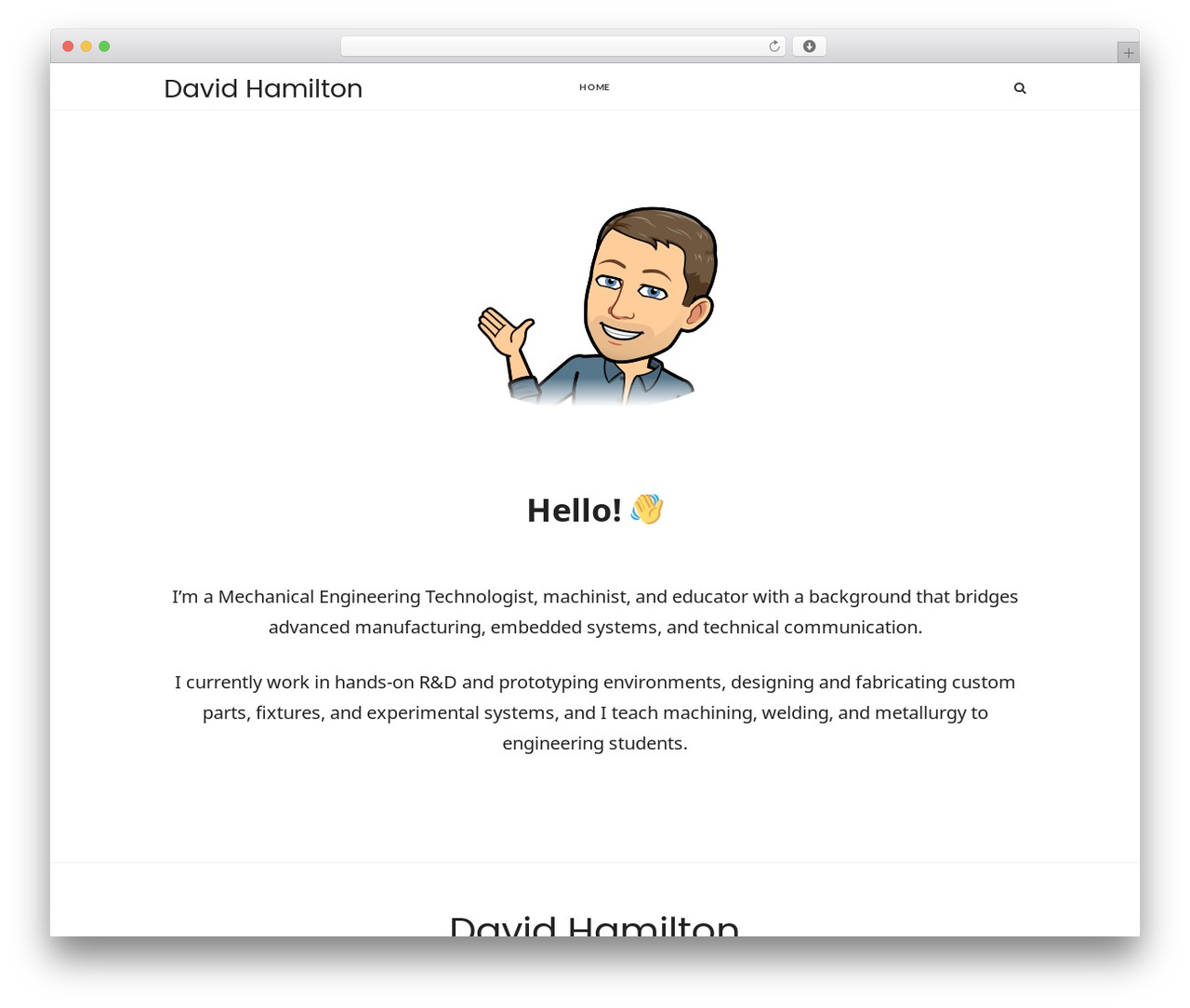 Impose WordPress theme - davidhamilton.net Impose WordPress theme - davidhamilton.net