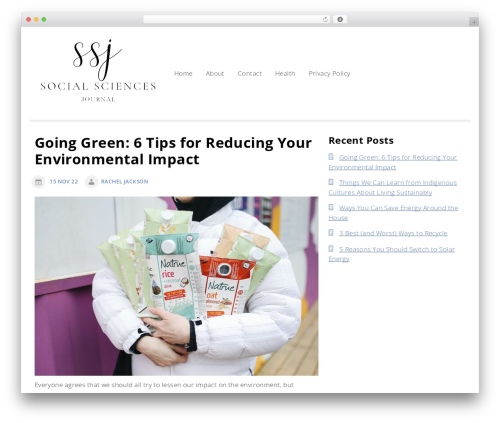 maplewp WordPress theme - socialsciences-ejournal.org