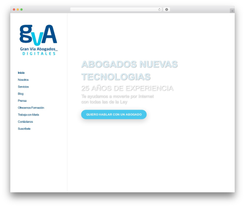 Metric WordPress page theme - granviaabogados.com