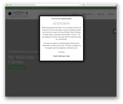 Parent Theme WordPress theme - ozarkveterinaryclinic.com