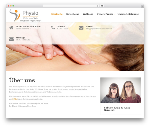 Physio-qt WordPress theme - gruenert.physio