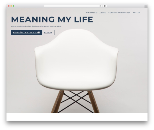 WordPress theme Gutenberg Starter WordPress Theme - minimalife.ch
