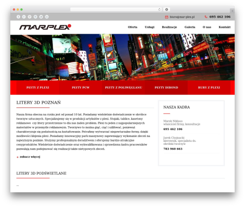WordPress theme Mar-Plex - mar-plex.pl