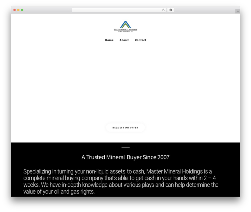 WordPress theme Deviox - mastermineral.net