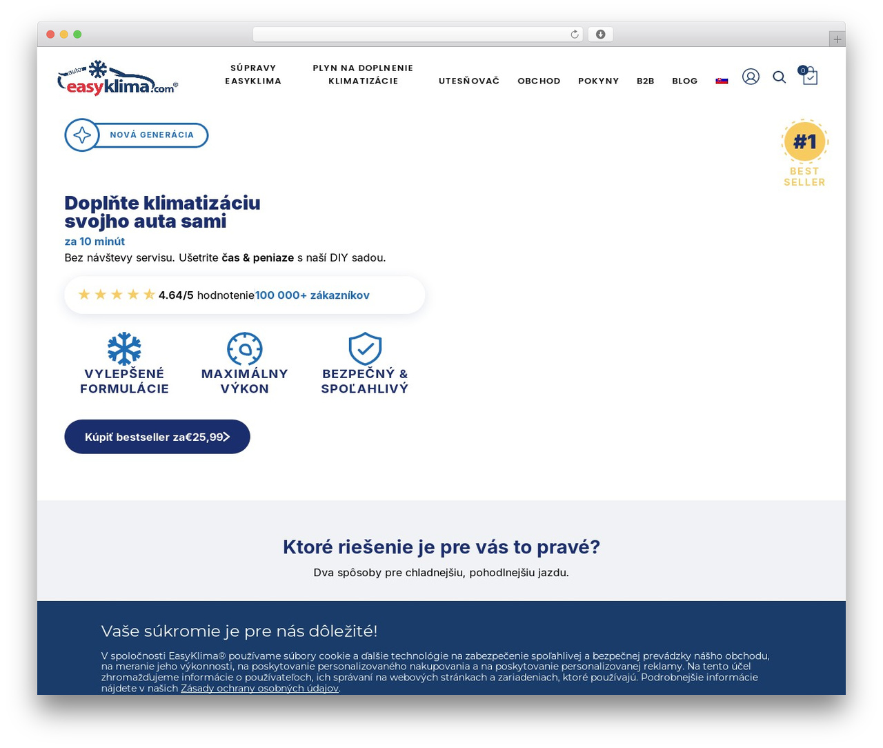 WordPress theme Wp Elementy - easyklima.sk