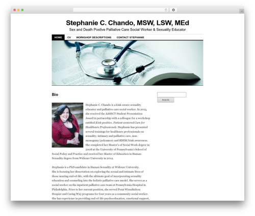 Coraline WordPress theme design - stephaniechando.com