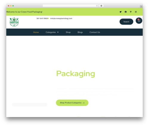 Shopengine pro WordPress plugin - crownplasticbag.com