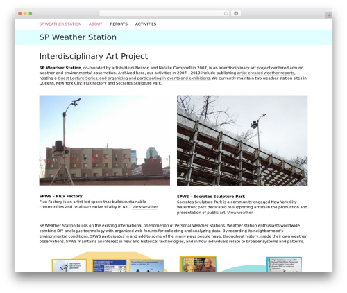 spws theme WordPress - spweatherstation.net