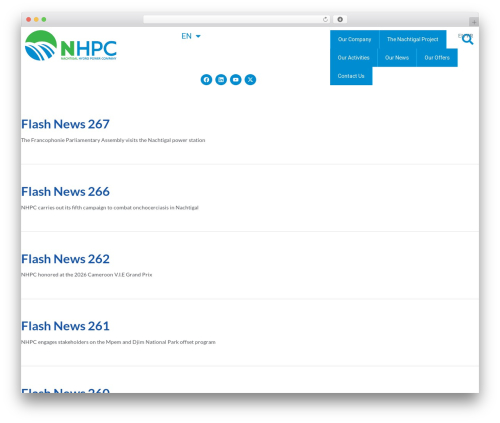 Tequila WordPress theme - nhpc.cm