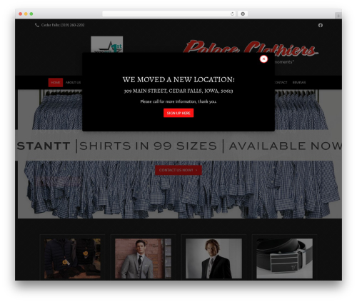 WordPress theme Beacon Theme - palaceclothiers.co