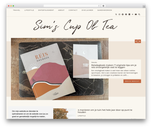 WordPress theme Etoile (pipdig) - simscupoftea.com