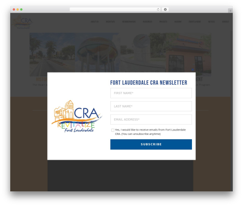 Bridge WordPress theme design - fortlauderdalecra.com