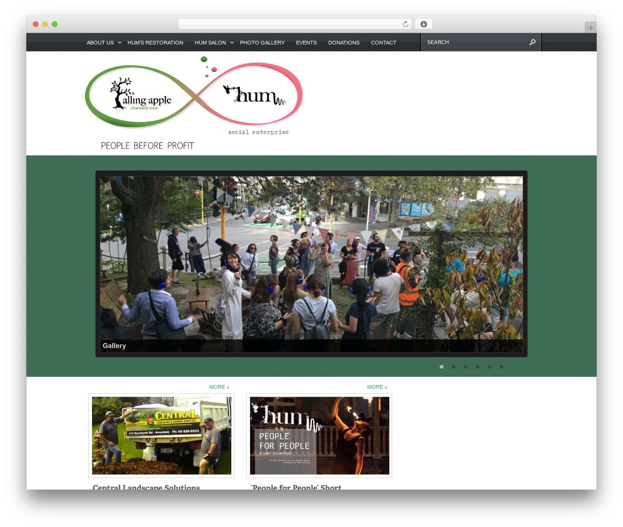 Continuum theme WordPress - fallingapple.org.nz