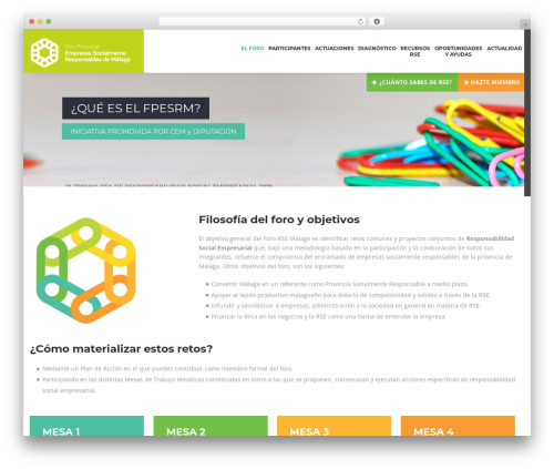 Flatco WordPress theme - fororsemalaga.es