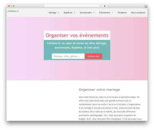 GeneratePress WordPress theme - cotillons.fr