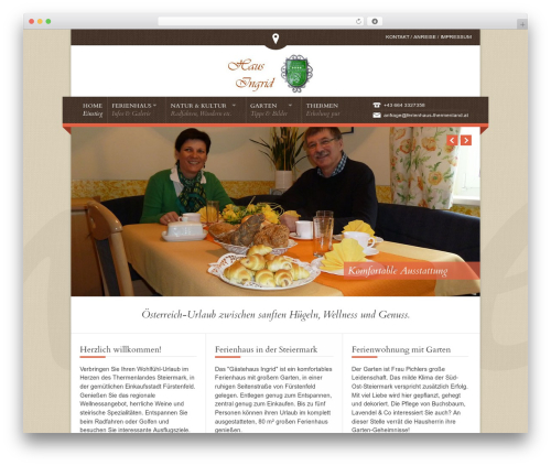 Nice Hotel WordPress theme - ferienhaus-thermenland.at