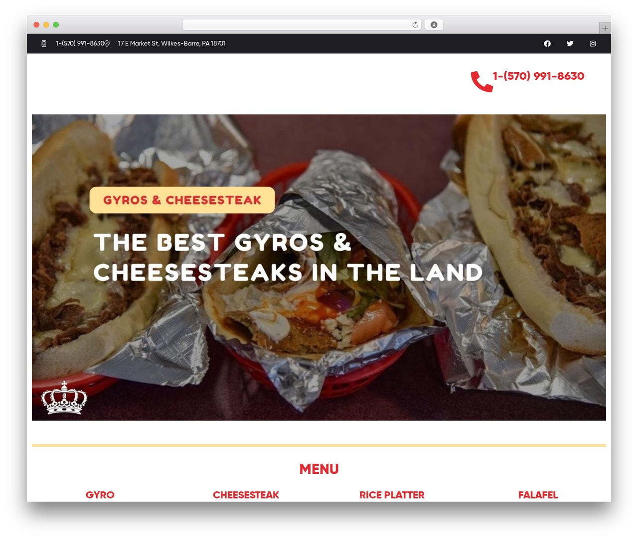 Poco WordPress theme - eatmoregyros.com