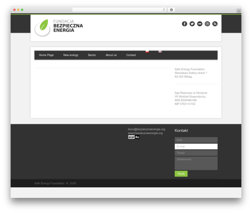Skyfall Studio top WordPress theme - fundacjabezpiecznaenergia.pl