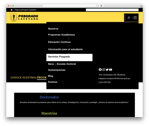 UPCH Theme top WordPress theme - posgrado.cayetano.edu.pe