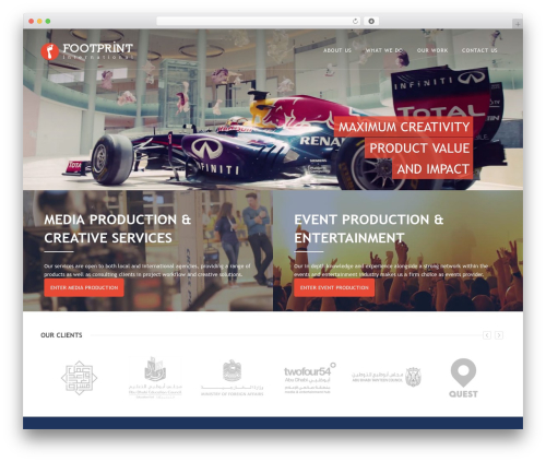 Vision WP WordPress website theme - footprintintl.com