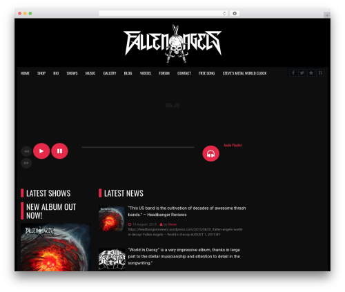 werock theme WordPress - fallenangelsthrashband.com