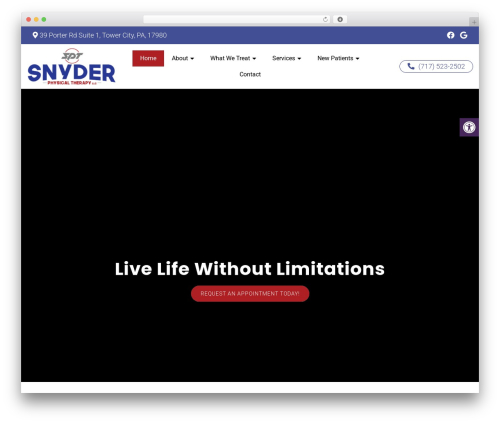 WordPress theme Parent Theme - snyderphysicaltherapy.com