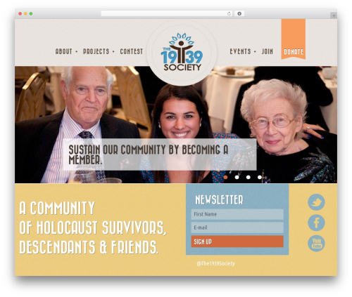 WordPress theme Bootstrap - the1939society.org