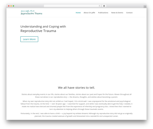WordPress theme Divi - drjanetjaffe.com