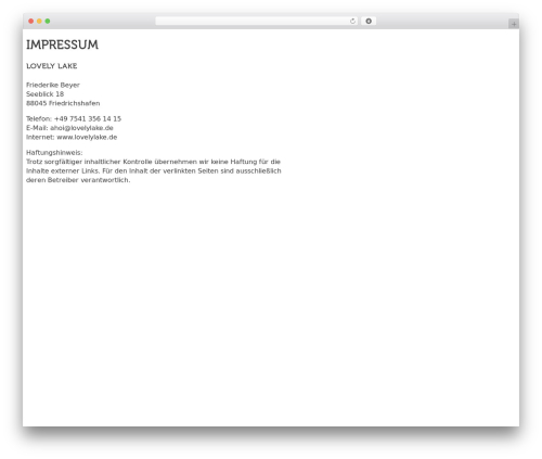 WordPress theme SCRN - friederikebeyer.com
