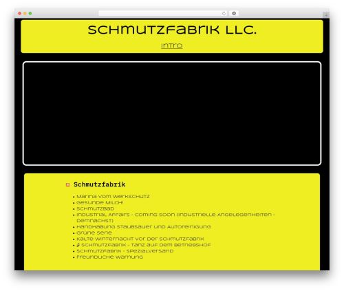 Big Patterns theme WordPress - schmutzfabrik.info