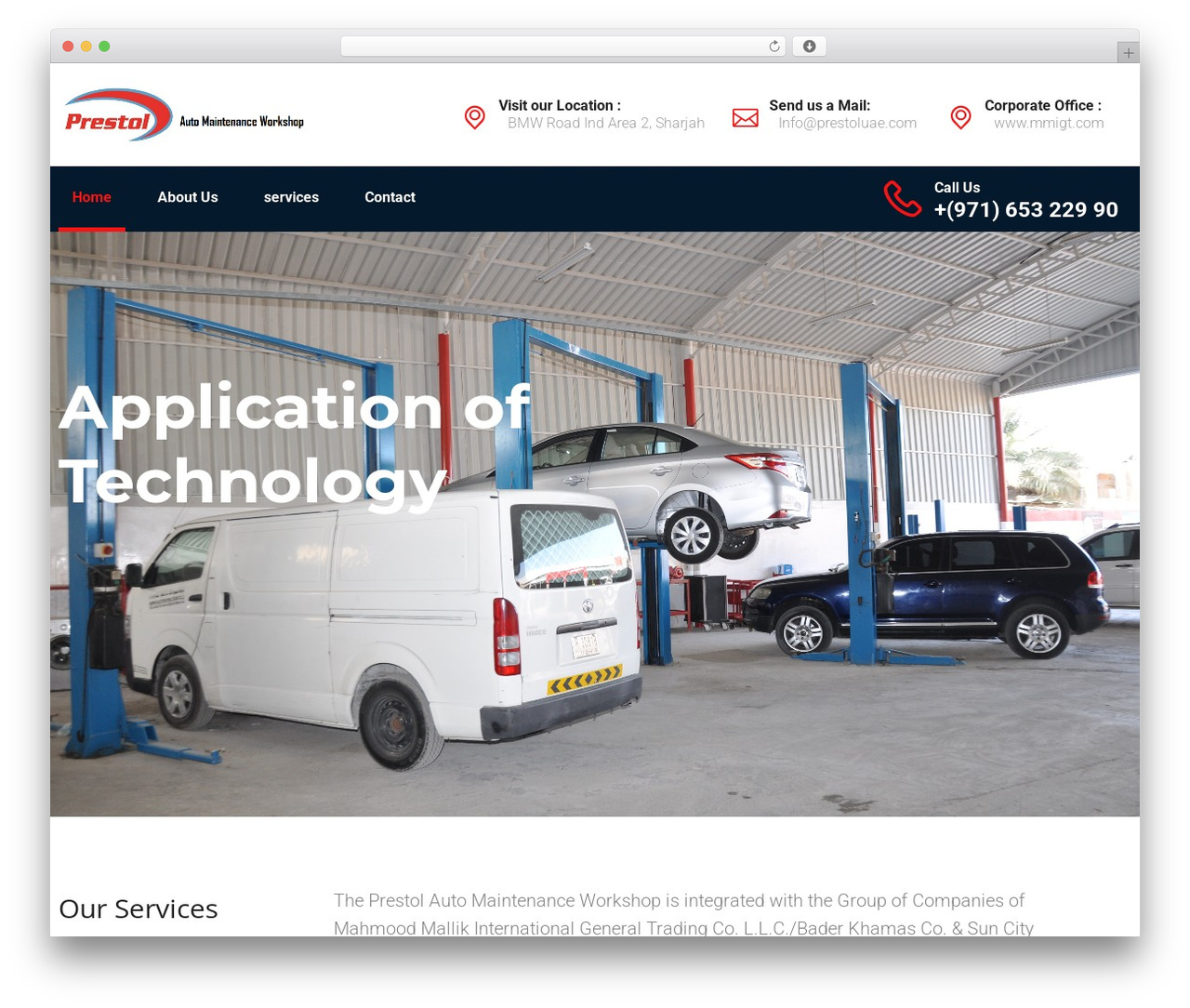 FactoryHub theme WordPress - prestoluae.com