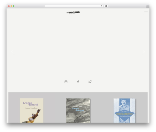 Gutenberg Starter WordPress Theme Free WordPress theme - mundanaediciones.cl