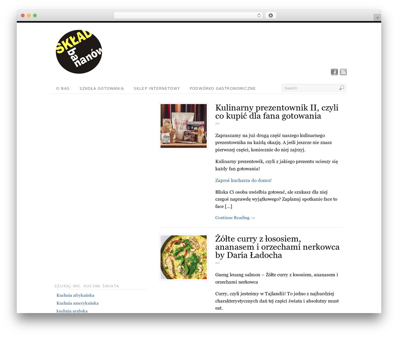 Platform WordPress theme - skladbananow.pl