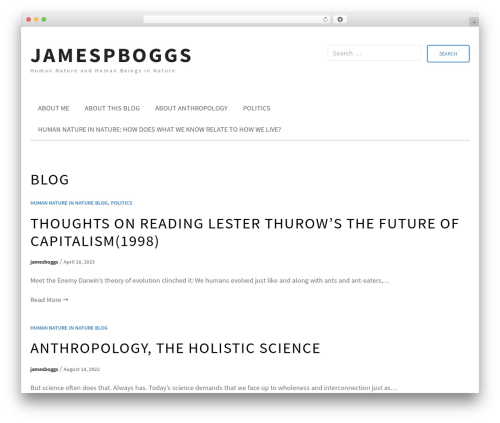 Ritz WordPress website theme - jamespboggs.com
