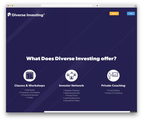 UM Theme WordPress theme - diverseinvesting.com