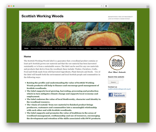 WordPress theme Accessible TwentyTen - scottishworkingwoods.org.uk