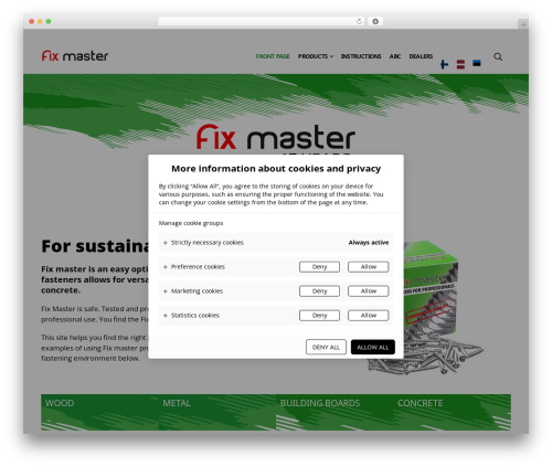 WordPress theme Fix Master - fix-master.info