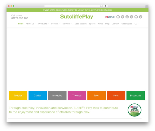 WordPress theme Hello Elementor - sutcliffeplay.co.uk
