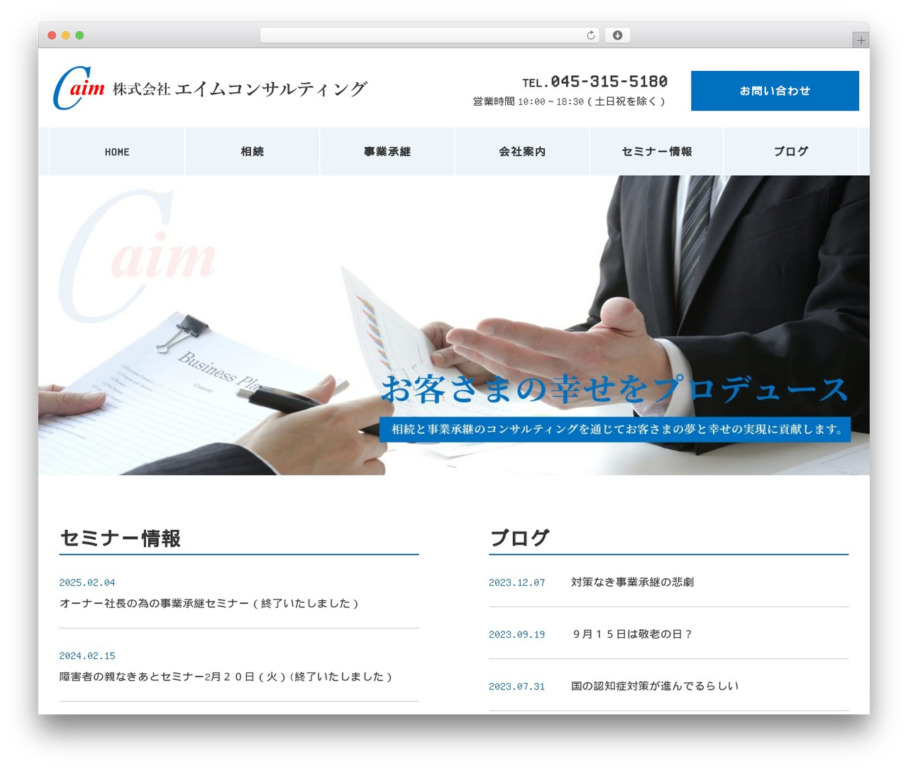 WordPress theme KOUS THEME - aim-consul.com