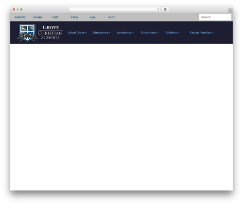 WordPress theme PicoStrap5 Child Base - grovechristianschool.com
