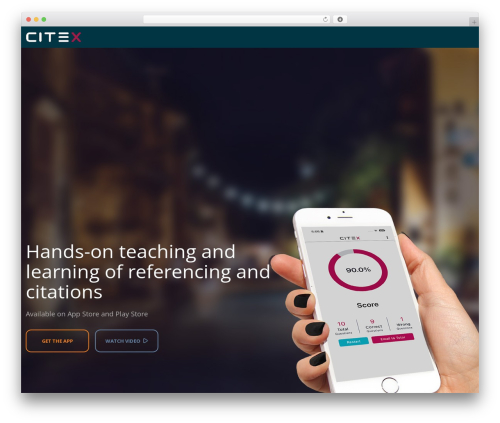 WordPress website theme Appify - citex.org.uk