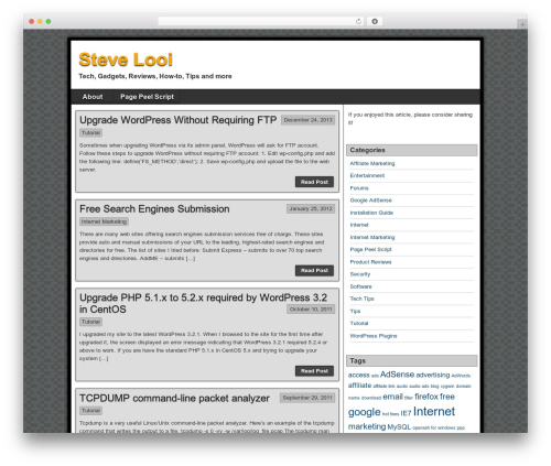 Asteroid theme WordPress free - stevelooi.com