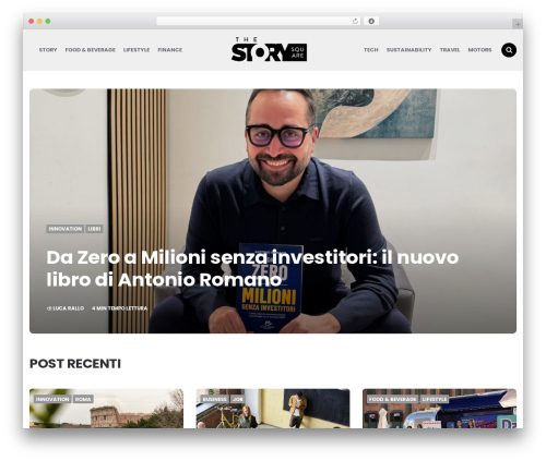 Carrino WordPress theme - thestorysquare.com