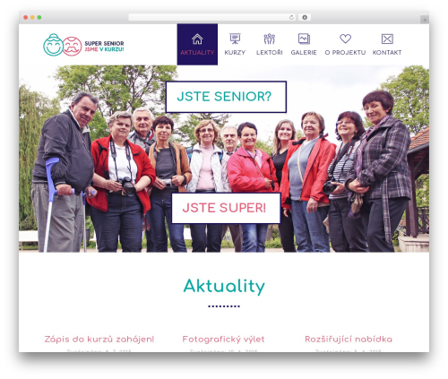 Page builder WordPress plugin - supersenior.cz