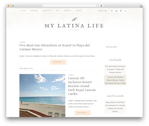 Market Theme premium WordPress theme - mylatinalife.com