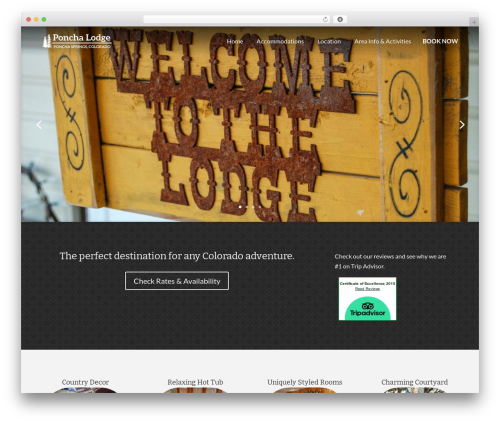 Theme WordPress Divi - ponchalodgemotel.com
