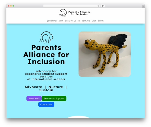 Theme WordPress Divi - parentsallianceforinclusion.com