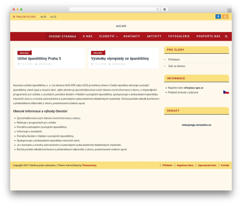 WordPress theme HamroClass - aus-ape.cz
